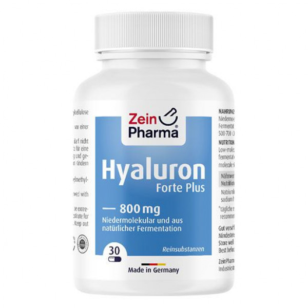 Пищевая добавка с гиалуроновой кислотой HYALURON FORTE Plus 800 mg Kapseln 30 шт Zein Pharma Пищевая добавка с гиалуроновой кислотой HYALURON FORTE Plus 800 mg Kapseln 30 шт Zein Pharma